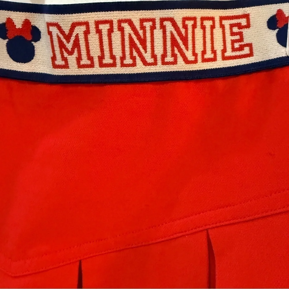 Disney x Macys Collab Minnie Mouse Red Skater Mini Skirt with Pleats